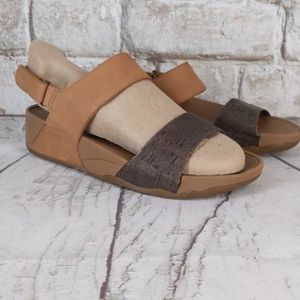 Fitflop Back Strap 2 Toned Brown Sandals